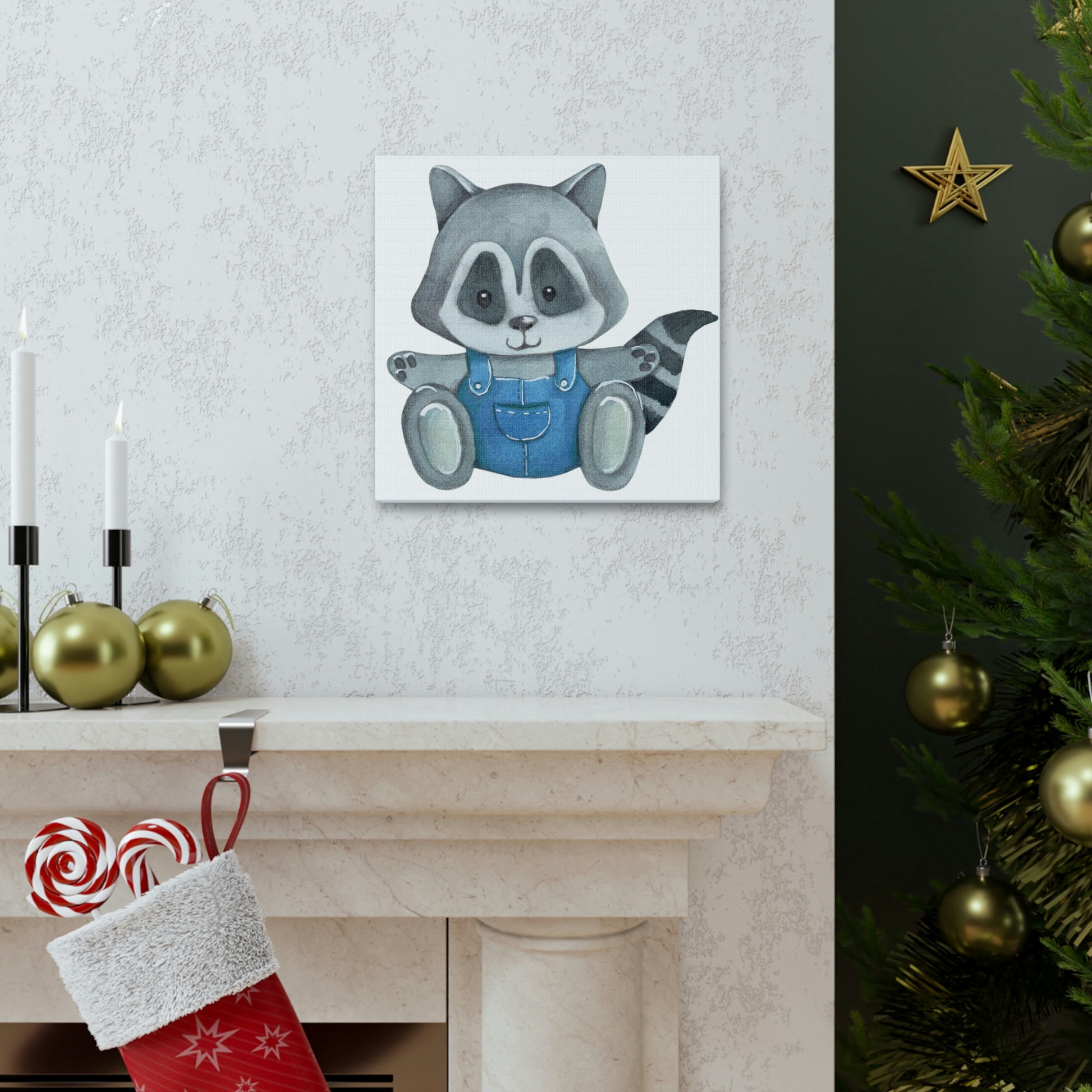 "Blue Boy Raccoon" Wall Art - Weave Got Gifts - Unique Gifts You Won’t Find Anywhere Else!