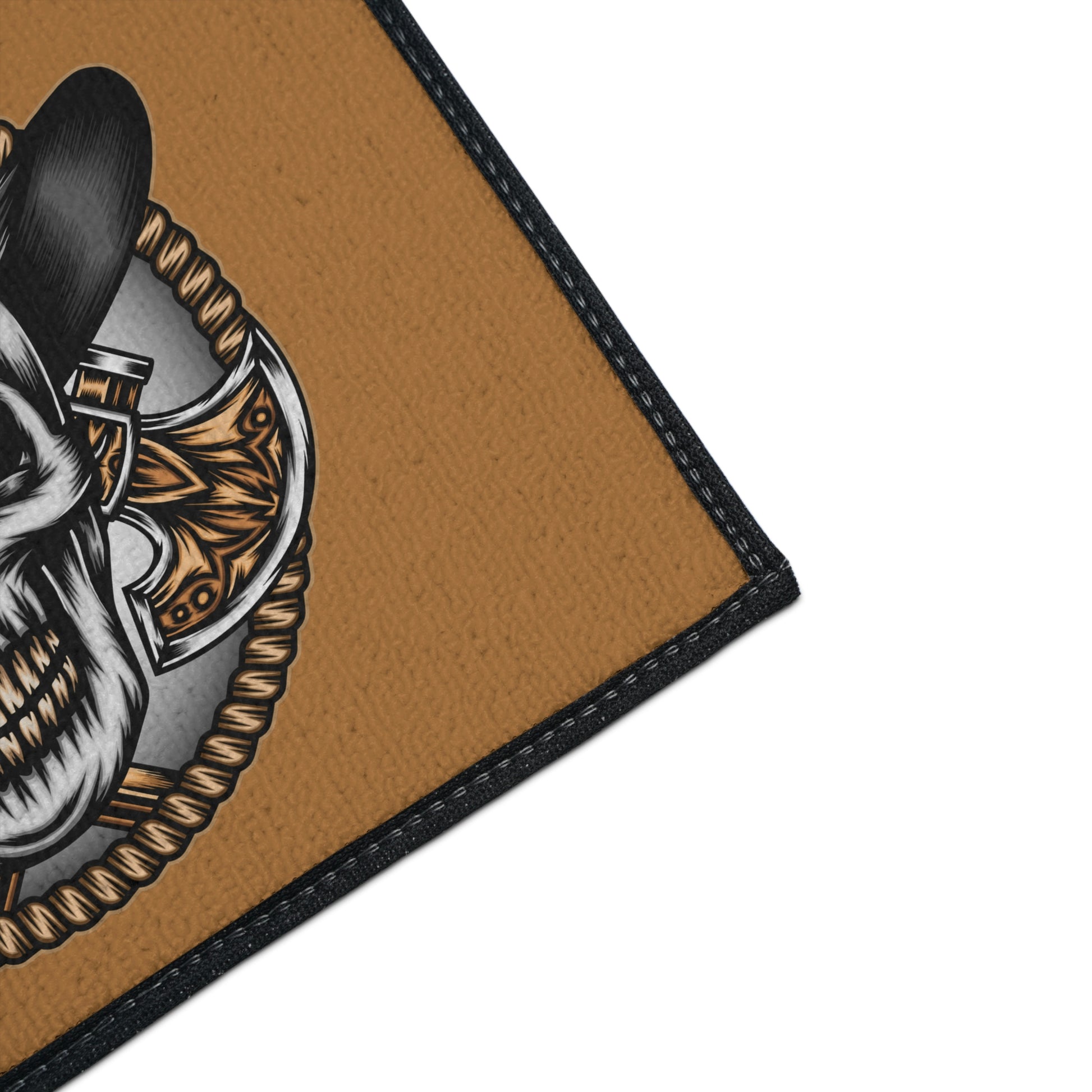 Capture the fearless spirit of the Wild West with the "Skull Cowboy" doormat.