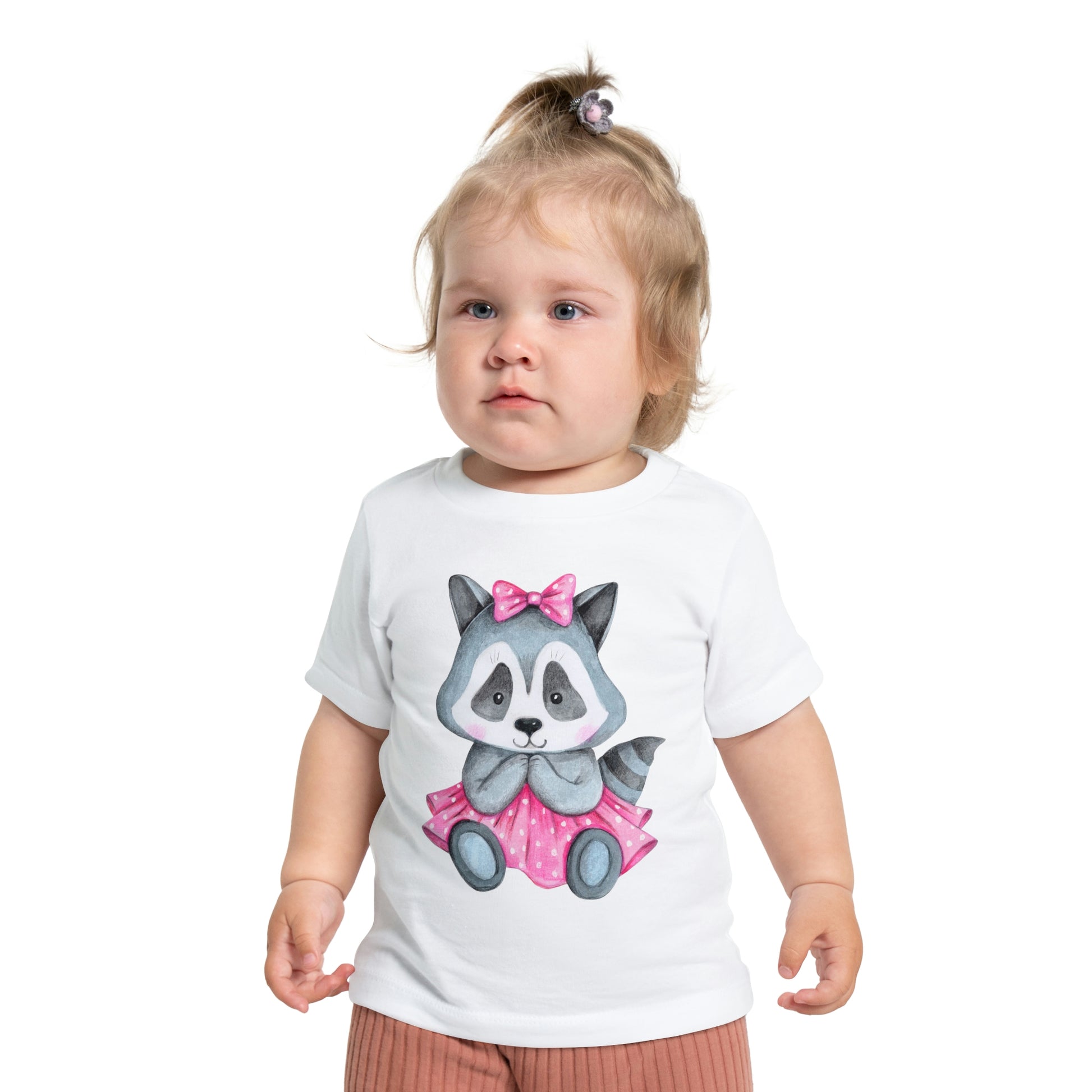 "Pink Girl Raccoon" Kid's T-Shirt - Weave Got Gifts - Unique Gifts You Won’t Find Anywhere Else!