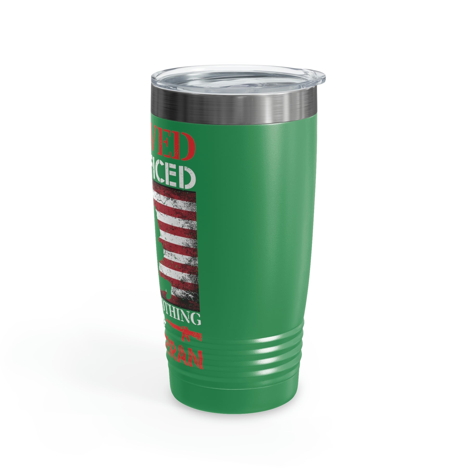 "I Served, I Sacrificed American Veteran" Tumbler, 20oz - Weave Got Gifts - Unique Gifts You Won’t Find Anywhere Else!