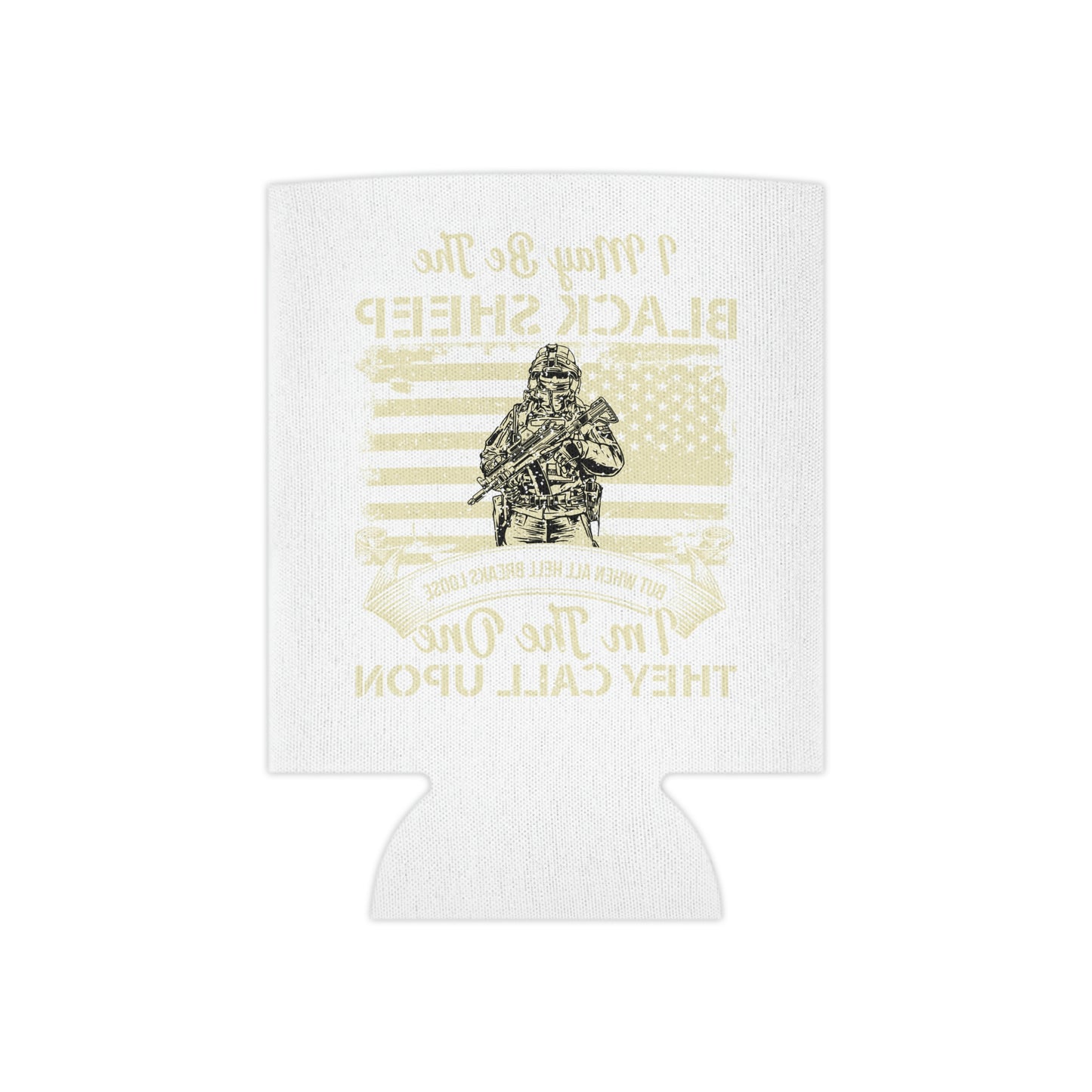 "Black Sheep American Soldier" Can Cooler - Weave Got Gifts - Unique Gifts You Won’t Find Anywhere Else!