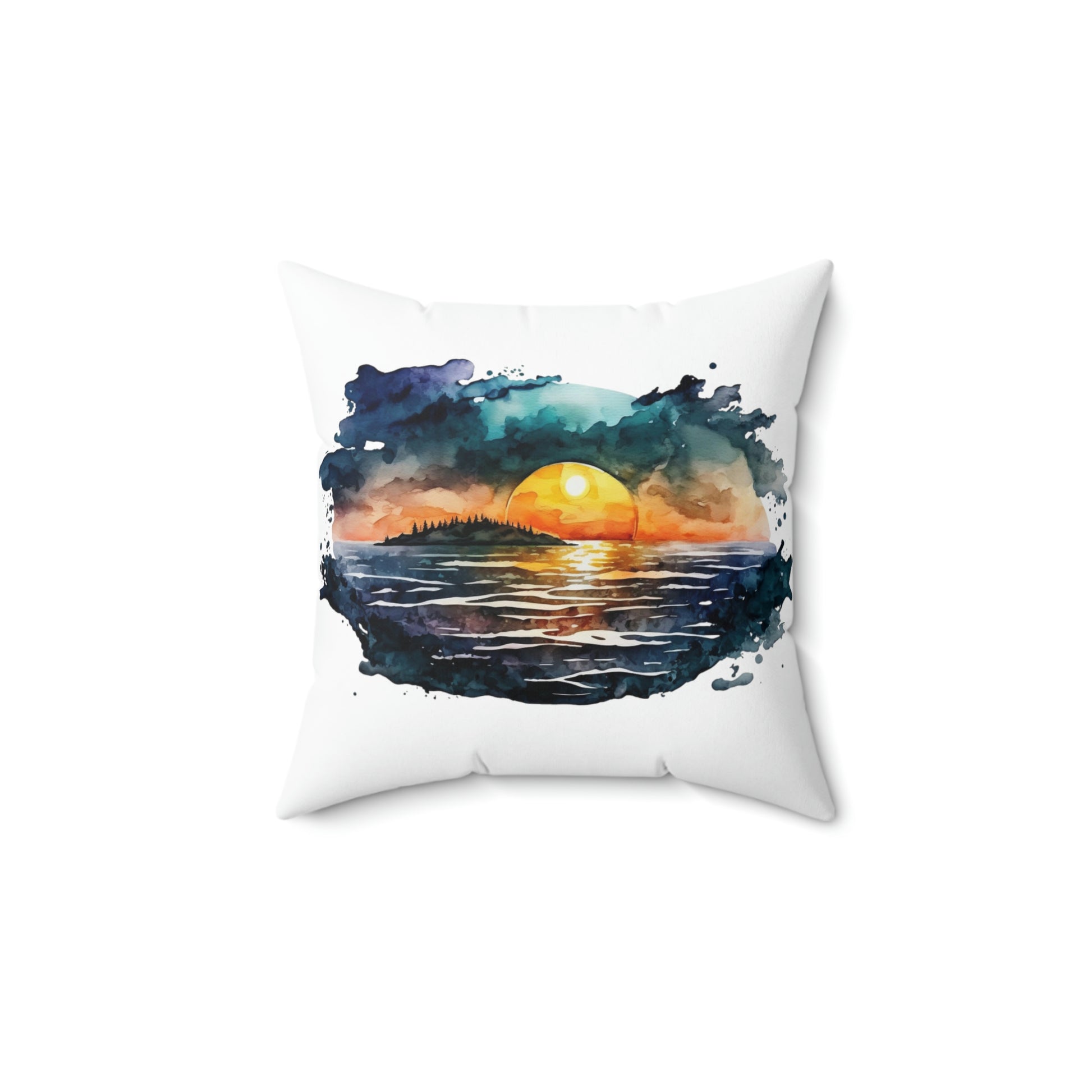 "Sunset At The Lake" Throw Pillow - Weave Got Gifts - Unique Gifts You Won’t Find Anywhere Else!