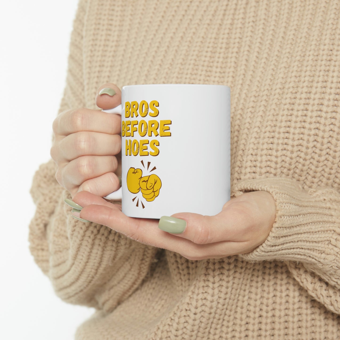 "Bro's Before Hoes" Funny Coffee Mug - Weave Got Gifts - Unique Gifts You Won’t Find Anywhere Else!