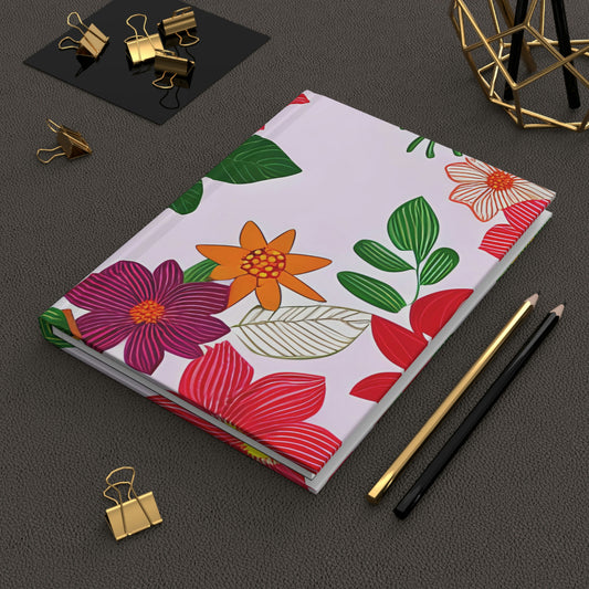 "Multi-Colored Flowers" Hardcover Journal - Weave Got Gifts - Unique Gifts You Won’t Find Anywhere Else!