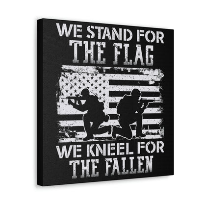 "We Stand, We Kneel" Flag Canvas Wall Art - Weave Got Gifts - Unique Gifts You Won’t Find Anywhere Else!