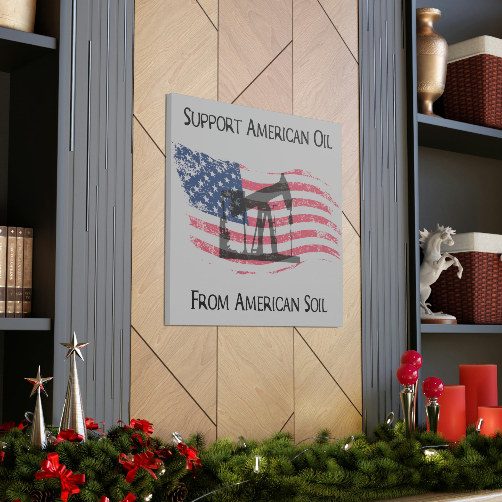 “American Oil, American Soil” Canvas Wall Art - Weave Got Gifts - Unique Gifts You Won’t Find Anywhere Else!