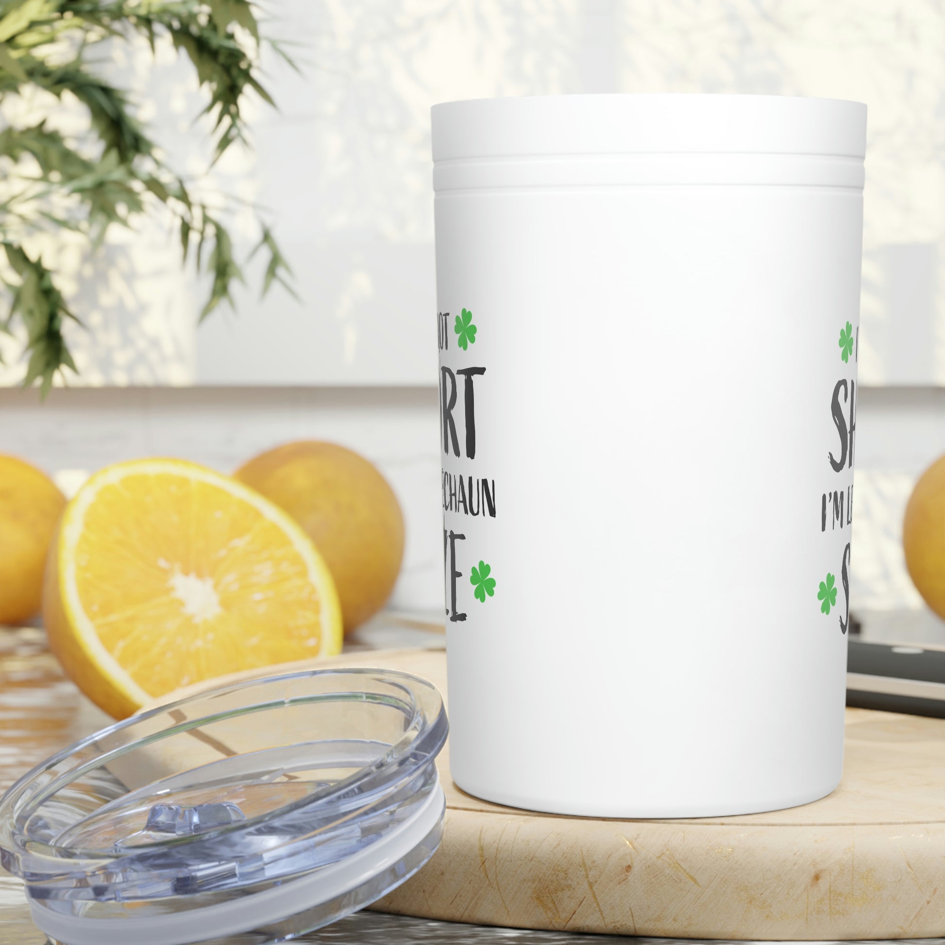 "I'm Not Short, I'm Leprechaun Size" Vacuum Insulated Tumbler, 11oz - Weave Got Gifts - Unique Gifts You Won’t Find Anywhere Else!