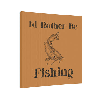 "I'd Rather Be Fishing" Canvas Wall Art - Weave Got Gifts - Unique Gifts You Won’t Find Anywhere Else!