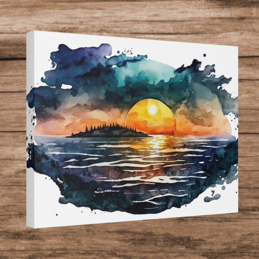 "Sunset At The Lake" Wall Art - Weave Got Gifts - Unique Gifts You Won’t Find Anywhere Else!