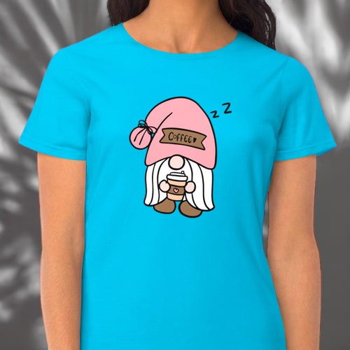 Sleepy Coffee Gnome Women’s T-Shirt