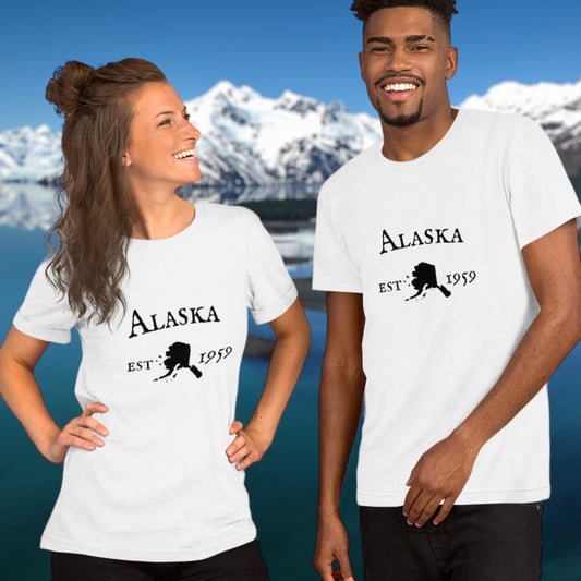 Alaska shirt with "Established In 1959" print.