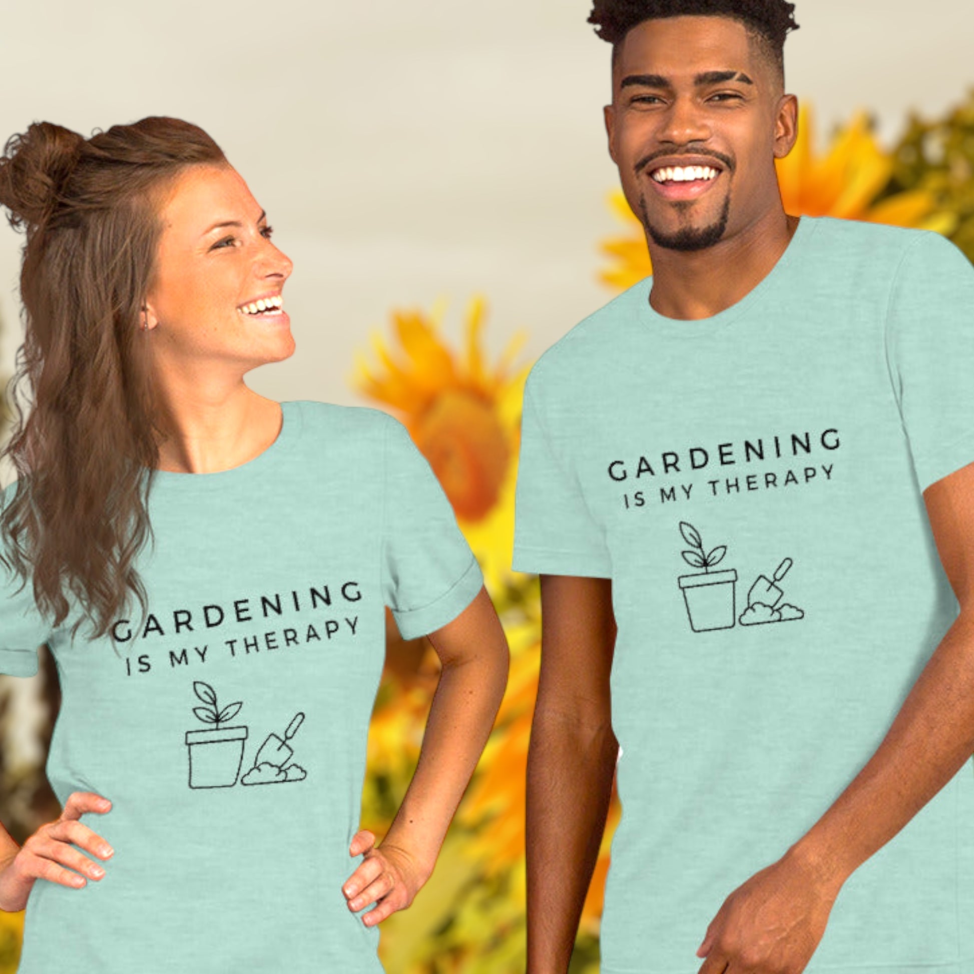 Gardening Is My Therapy t-shirt for plant lovers
