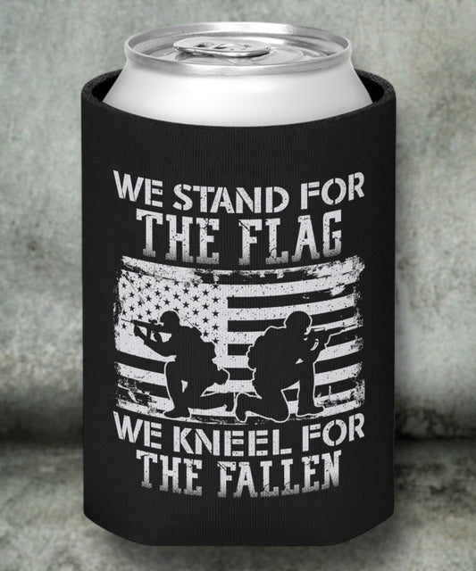 Patriotic can cooler – We Stand for the Flag
