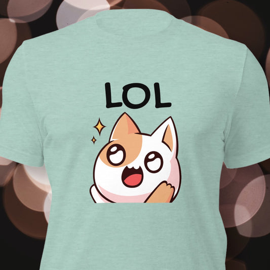 "Funny Anime LOL Cat" T-Shirt - Weave Got Gifts - Unique Gifts You Won’t Find Anywhere Else!