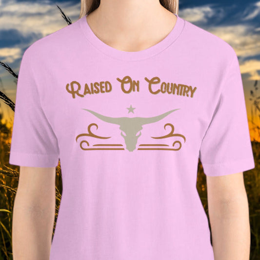 "Raised On Country" Women's T-Shirt - Weave Got Gifts - Unique Gifts You Won’t Find Anywhere Else!