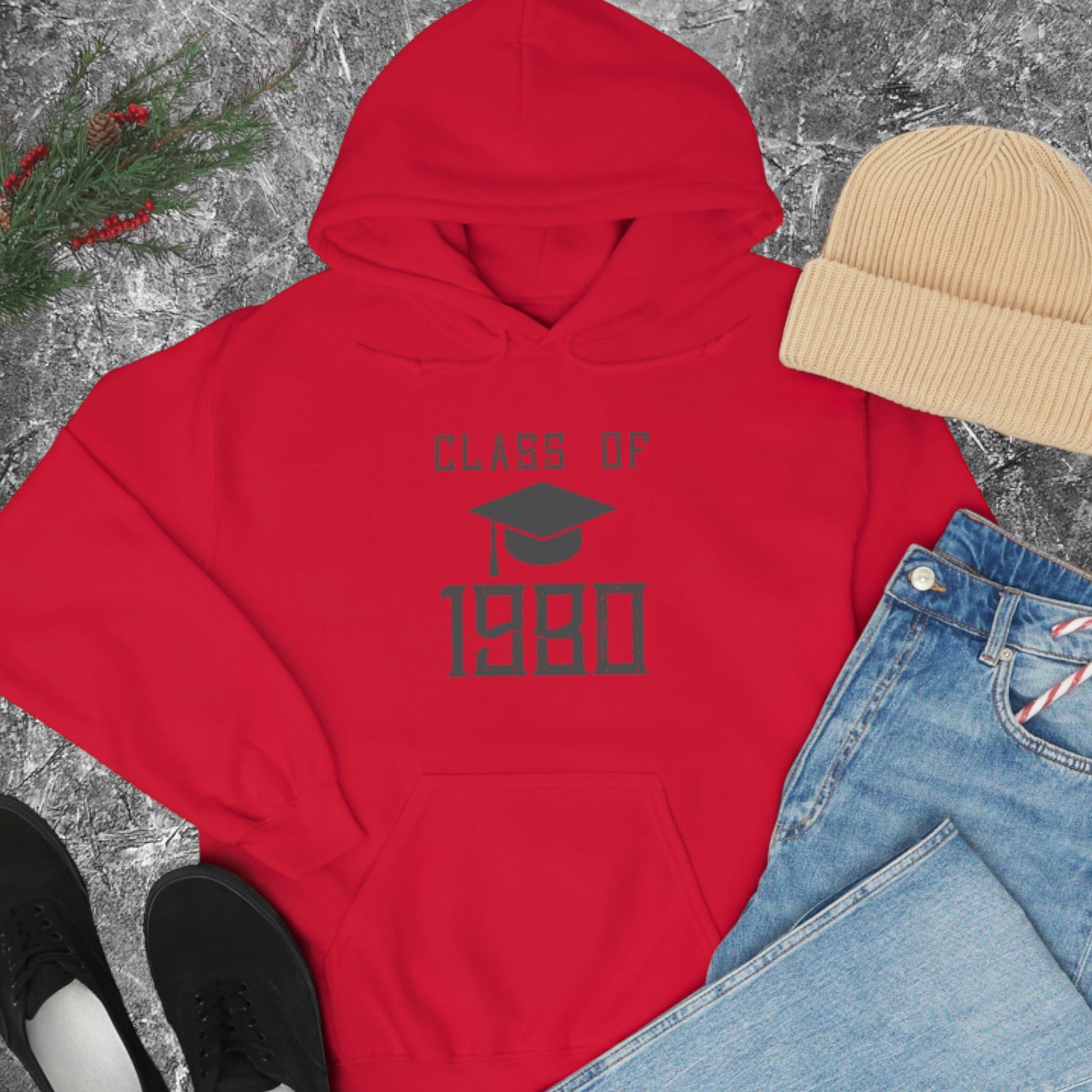 Class of 1980 hoodie for graduates
