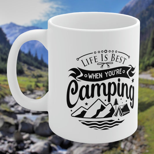 Life is Best When You’re Camping coffee mug
