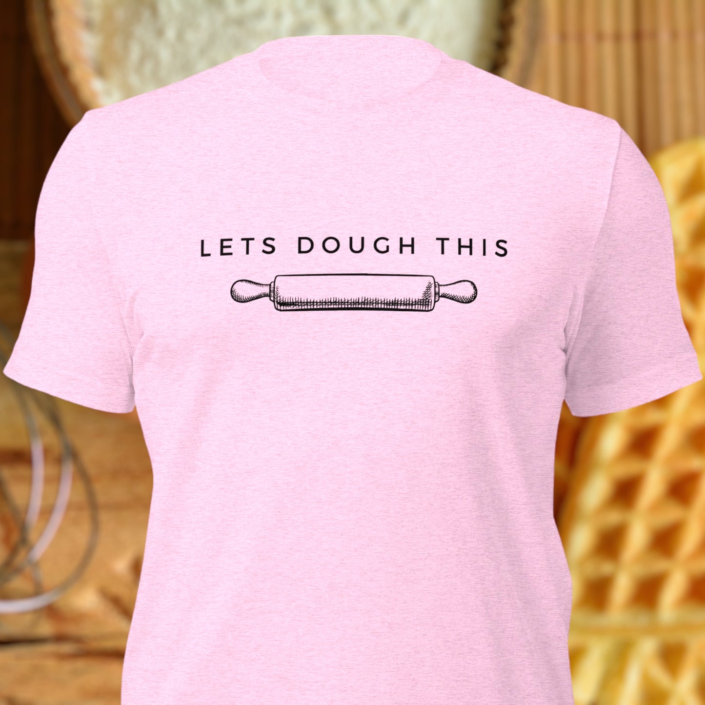 Let’s Dough This t-shirt with rolling pin graphic
