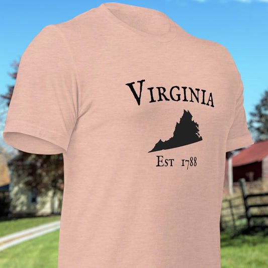 "Virginia Established In 1788" T-Shirt - Weave Got Gifts - Unique Gifts You Won’t Find Anywhere Else!