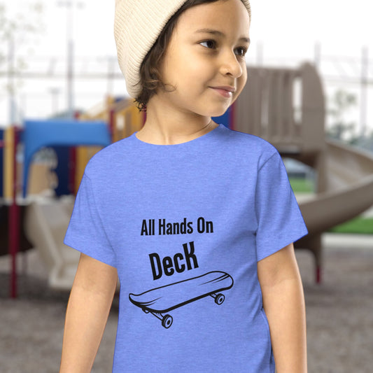 "All Hands On Deck" Kids Skater T-Shirt - Weave Got Gifts - Unique Gifts You Won’t Find Anywhere Else!