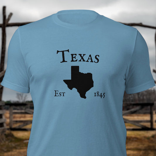 "Texas Established In 1845" T-Shirt - Weave Got Gifts - Unique Gifts You Won’t Find Anywhere Else!