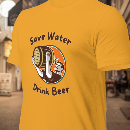 "Save Water, Drink Beer" T-Shirt - Weave Got Gifts - Unique Gifts You Won’t Find Anywhere Else!
