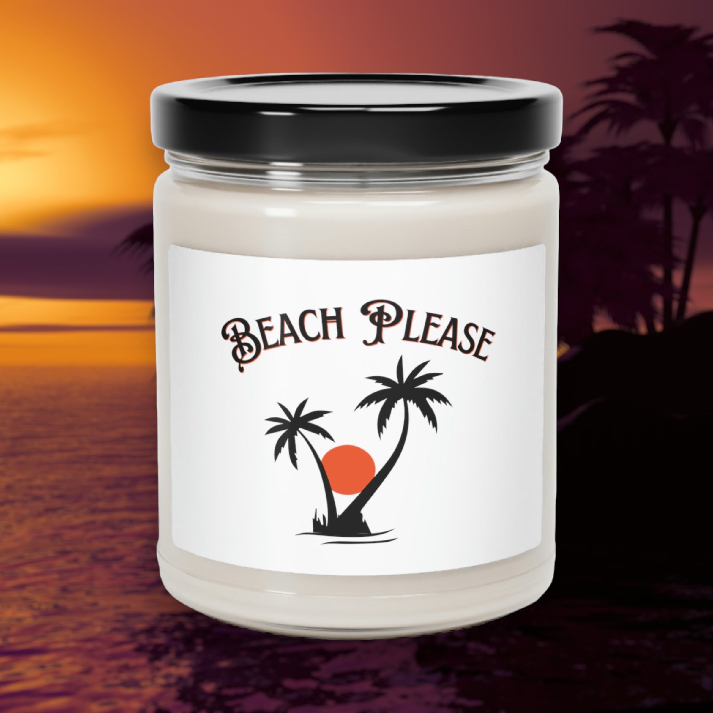 “Beach Please” Scented Soy Candle