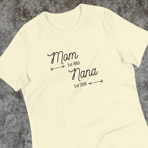 Mom Est 1993 Nana Est 2019 T-Shirt