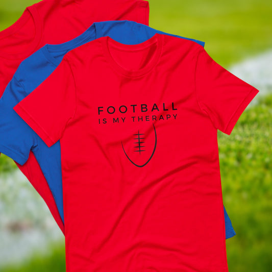 Football Is My Therapy t-shirt for football fans
