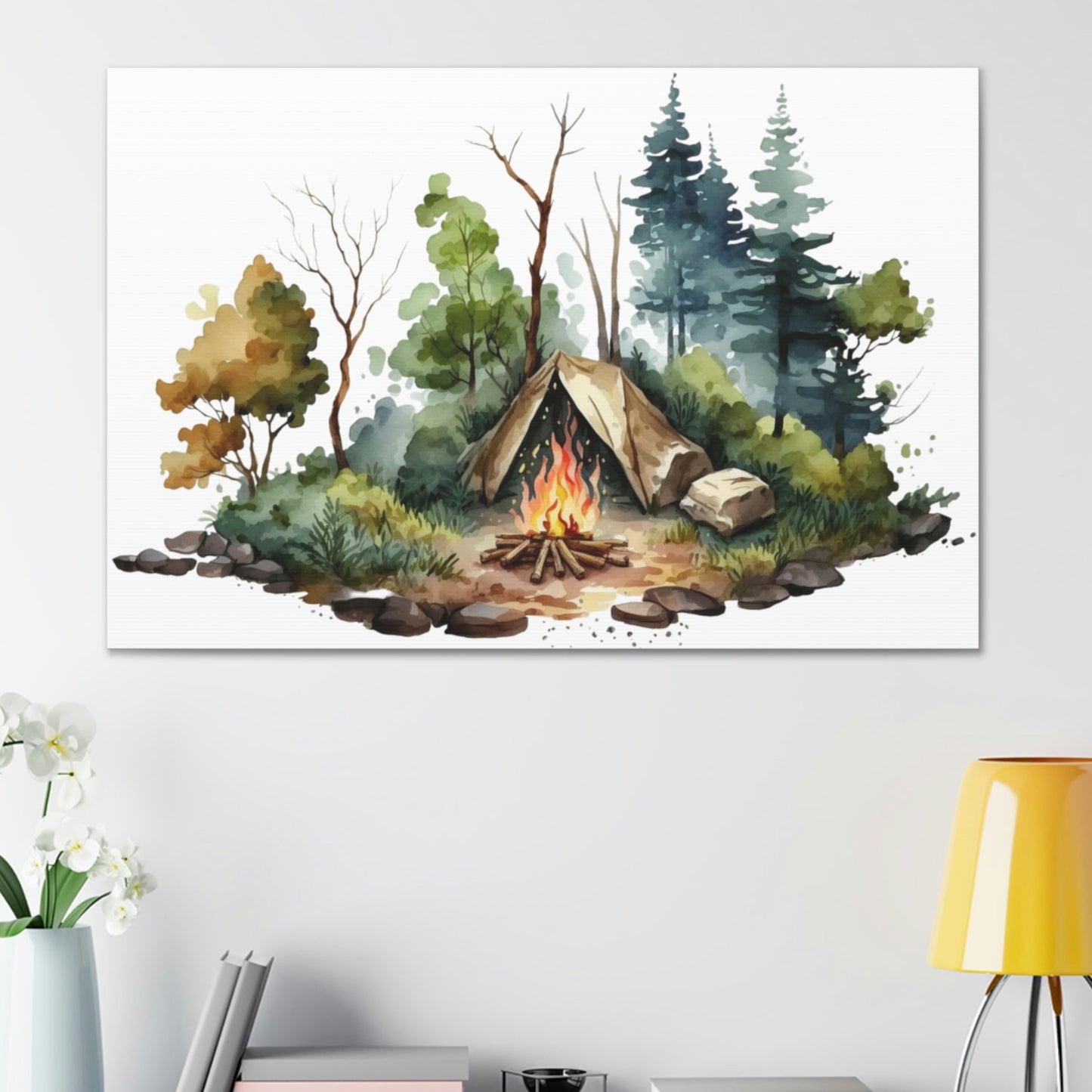 "Camping In The Woods" Wall Art - Weave Got Gifts - Unique Gifts You Won’t Find Anywhere Else!