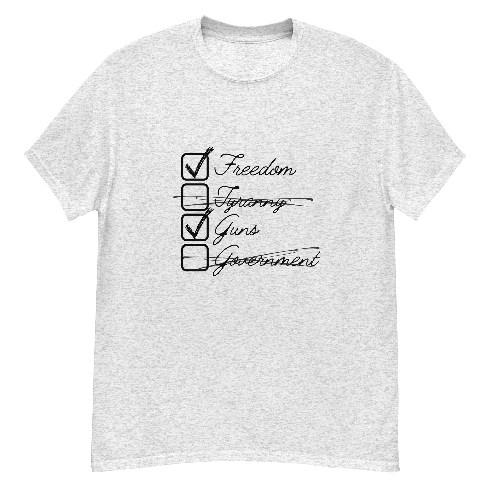 "Freedom, Tyranny, Guns & Government" Men's T-Shirt - Weave Got Gifts - Unique Gifts You Won’t Find Anywhere Else!