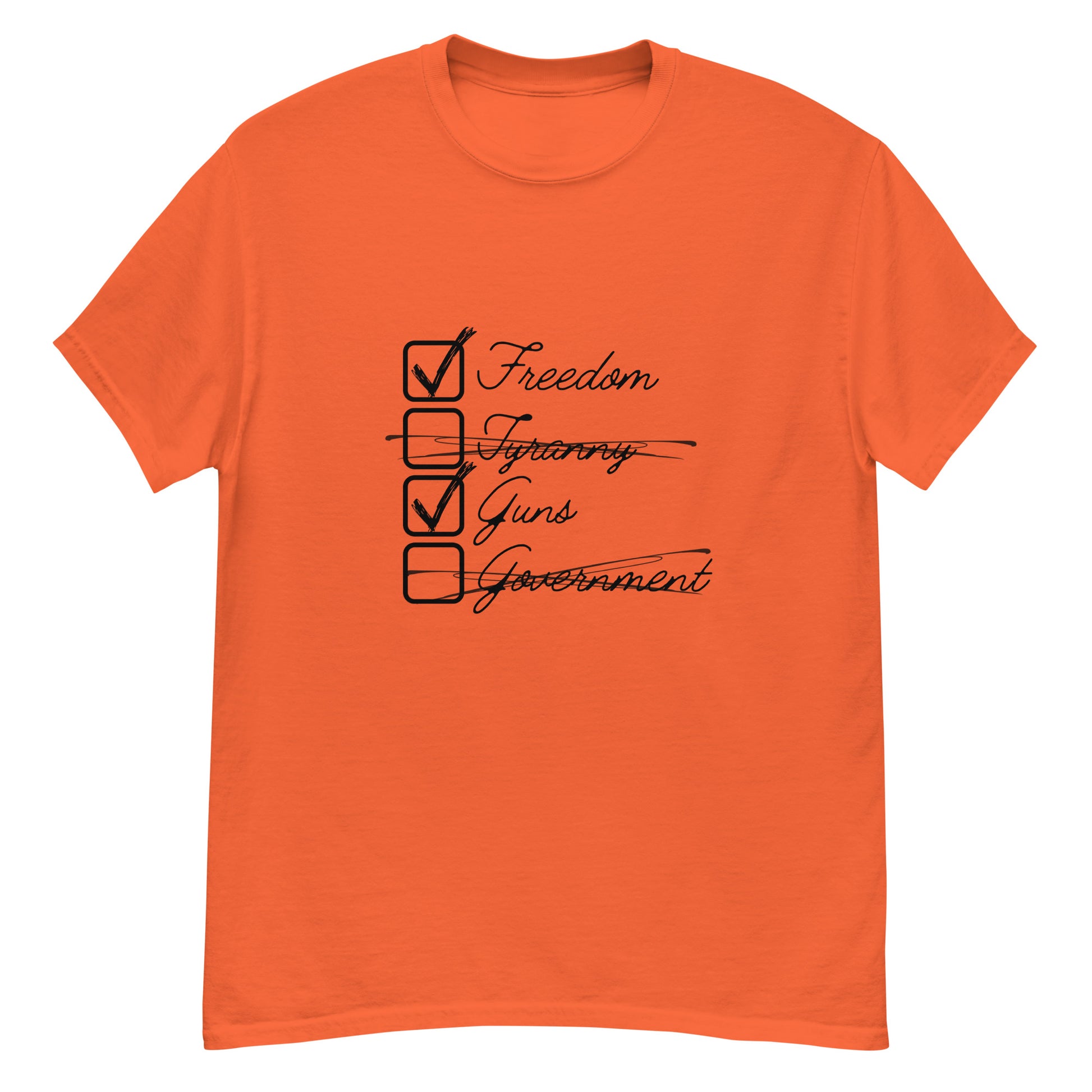 Conservative freedom and gun rights t-shirt
