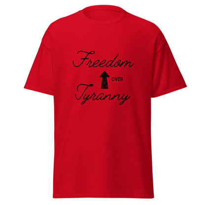 Freedom t-shirt with "Freedom Over Tyranny" text
