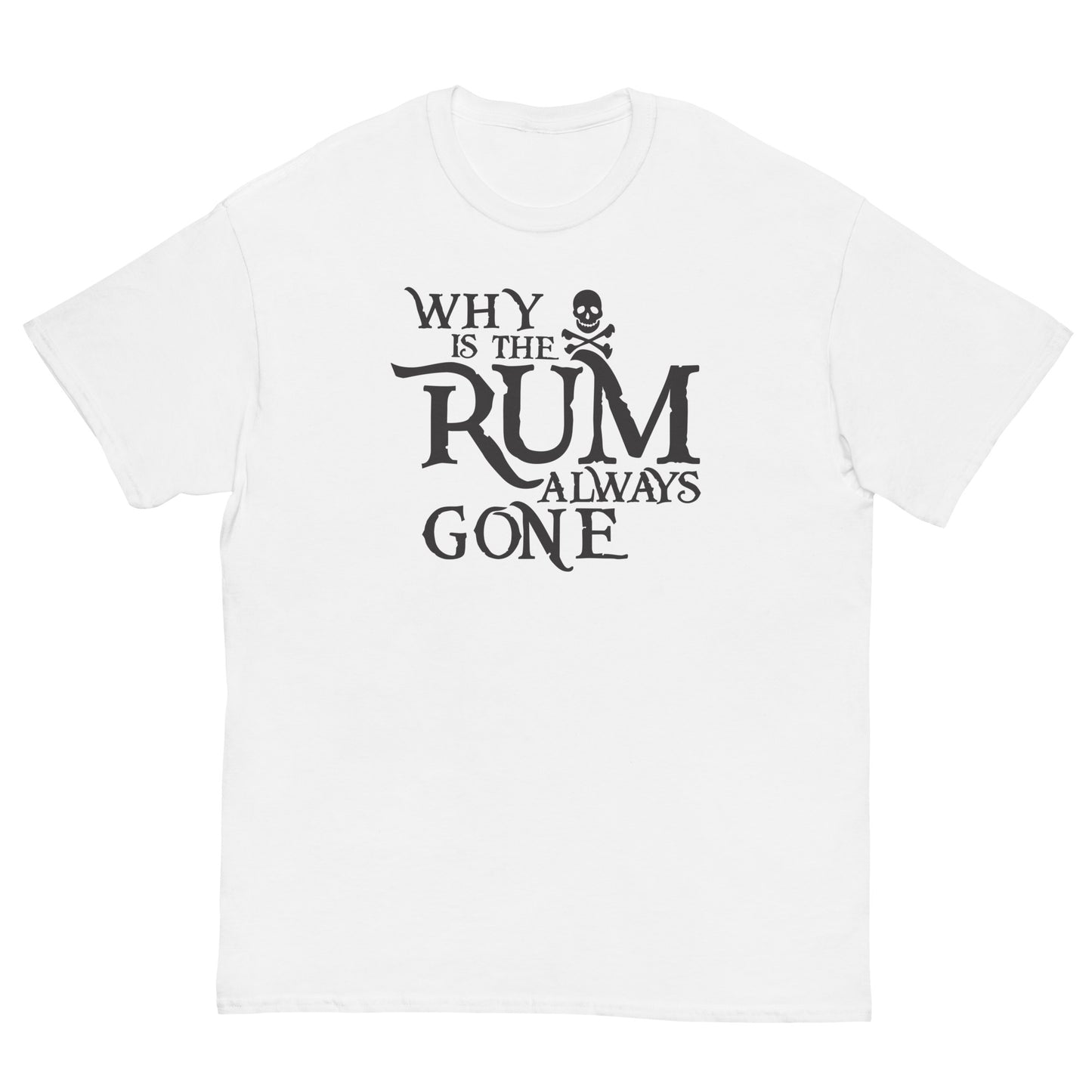 Pirate-themed men's t-shirt with humorous saying
