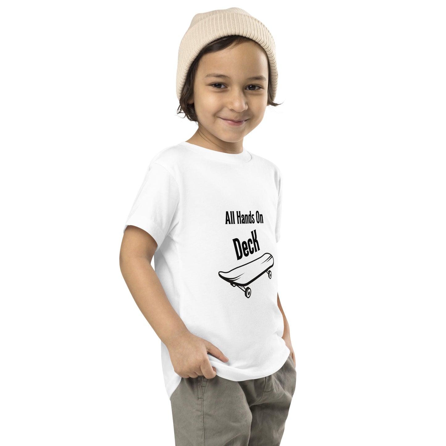 "All Hands On Deck" Kids Skater T-Shirt - Weave Got Gifts - Unique Gifts You Won’t Find Anywhere Else!