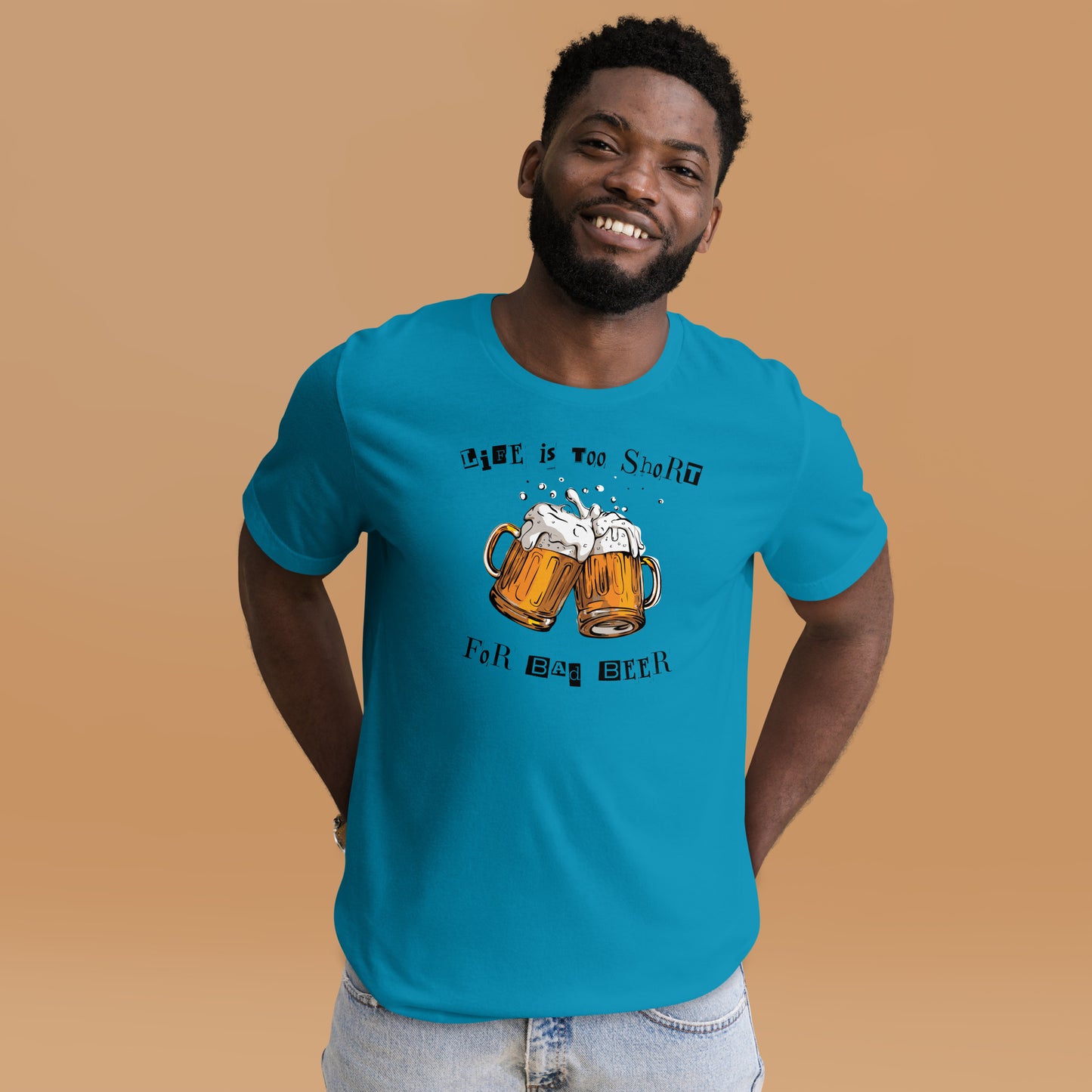 Fun beer shirt with cheers design
