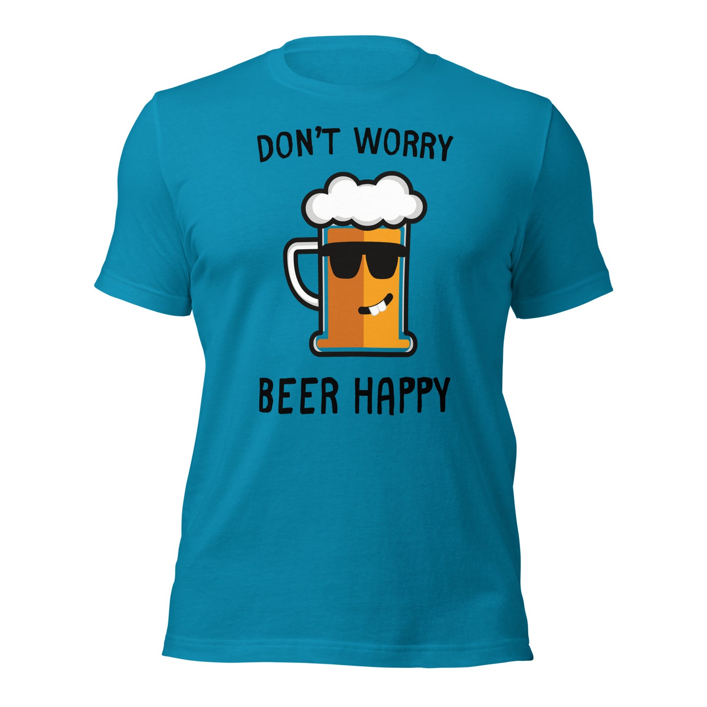 Lightweight don’t worry beer happy shirt for casual outings
