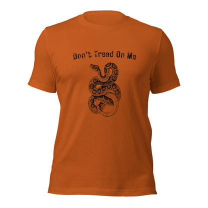 Soft cotton patriot t-shirt with rattlesnake graphic
