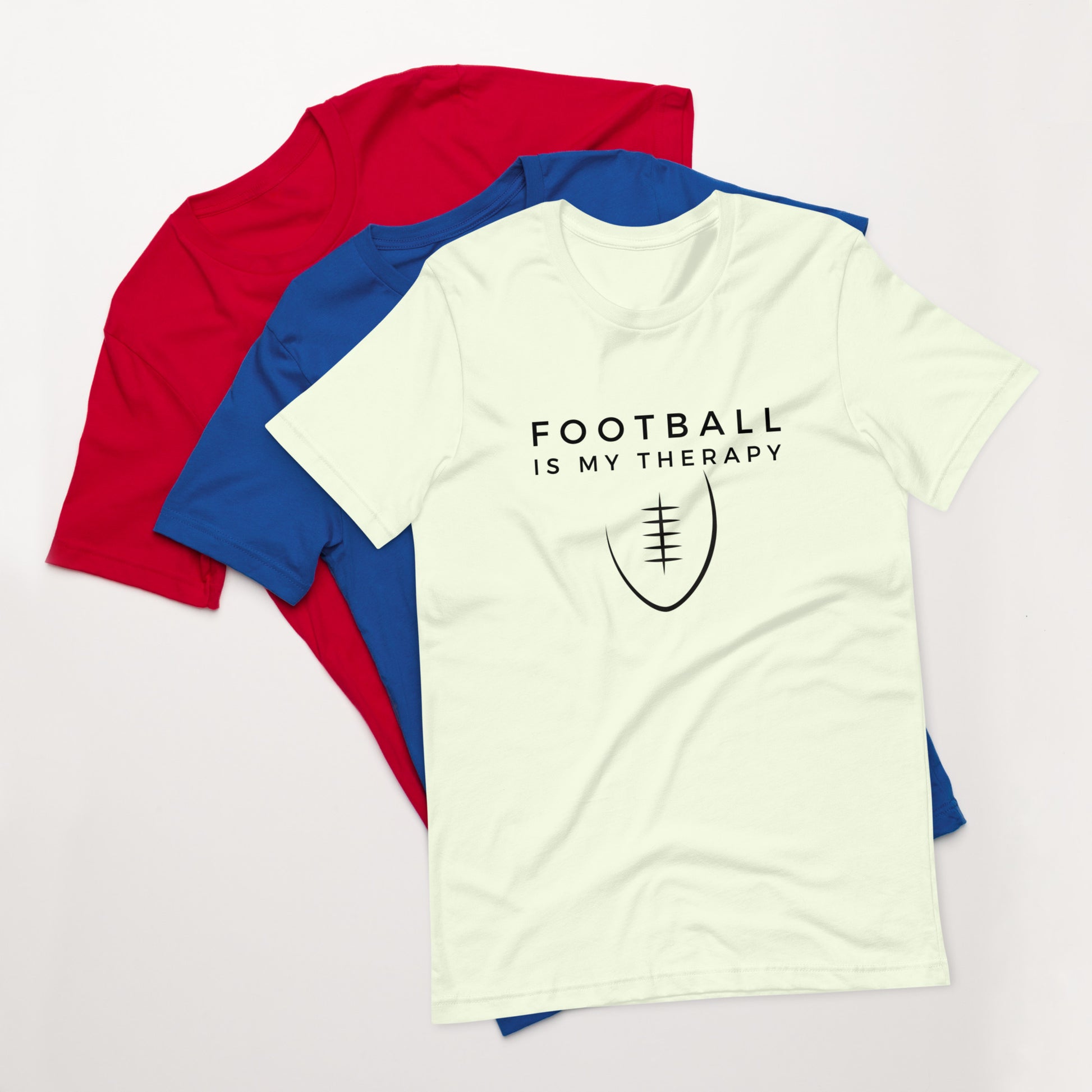 "Football Is My Therapy" T-Shirt - Weave Got Gifts - Unique Gifts You Won’t Find Anywhere Else!