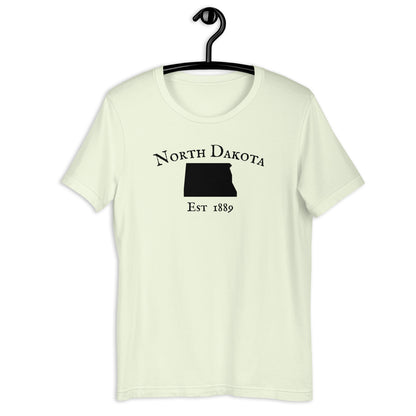 "North Dakota Established In 1889" T-Shirt - Weave Got Gifts - Unique Gifts You Won’t Find Anywhere Else!