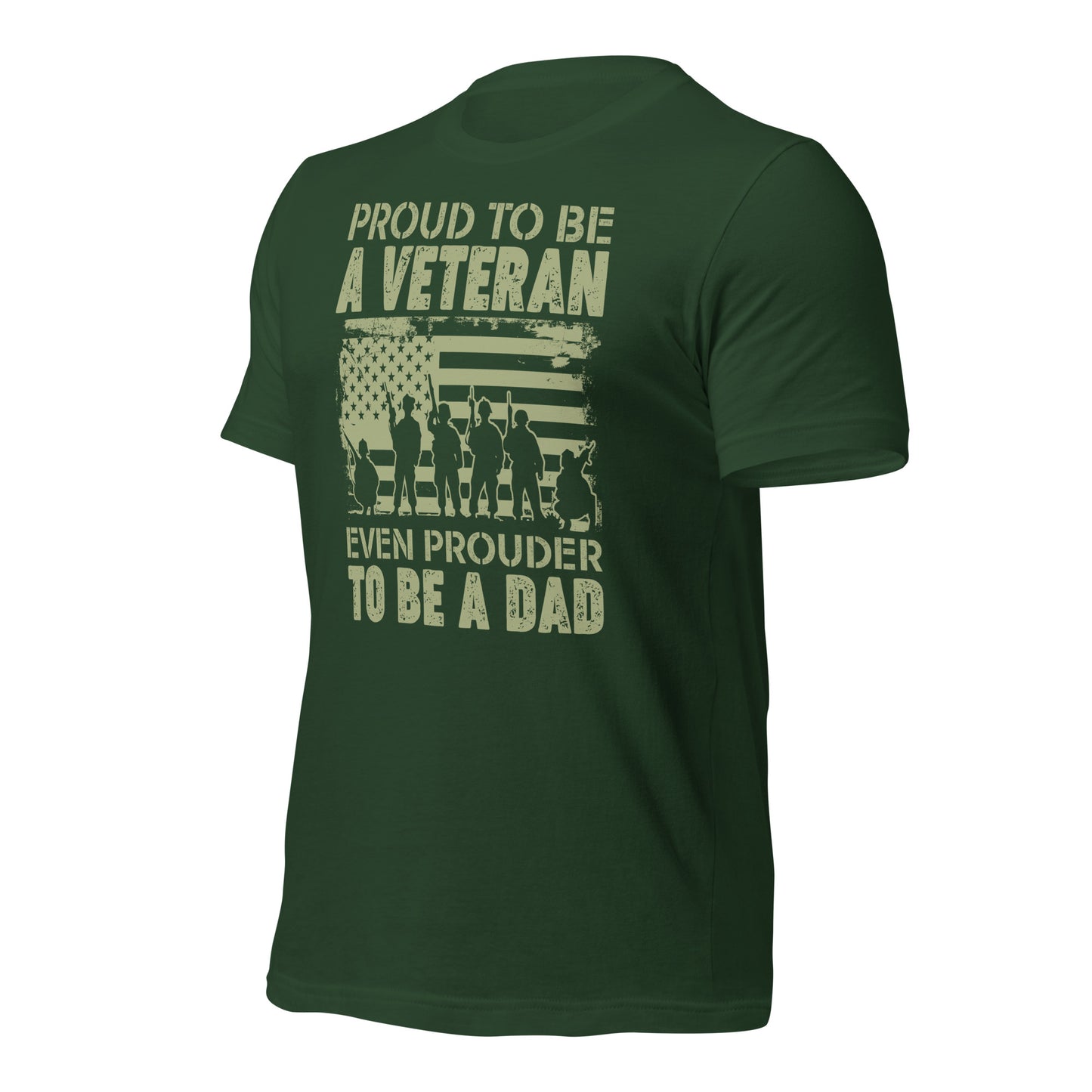 Patriotic veteran dad t-shirt
