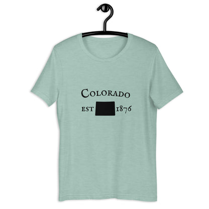 Colorado shirt with classic state outline and vintage look
