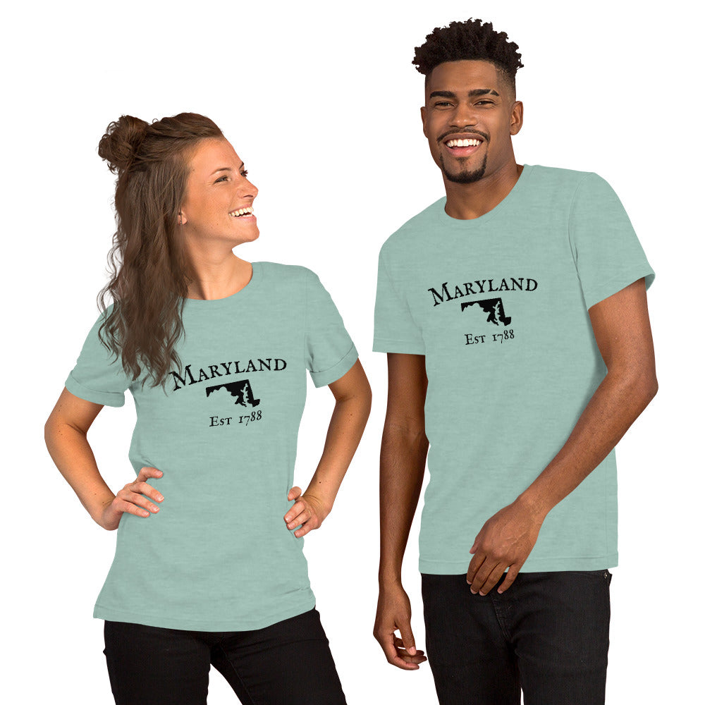 "Maryland Established In 1788" T-Shirt - Weave Got Gifts - Unique Gifts You Won’t Find Anywhere Else!