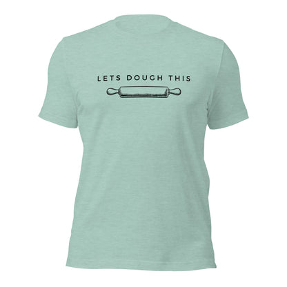 Bakers t-shirts with playful rolling pin design
