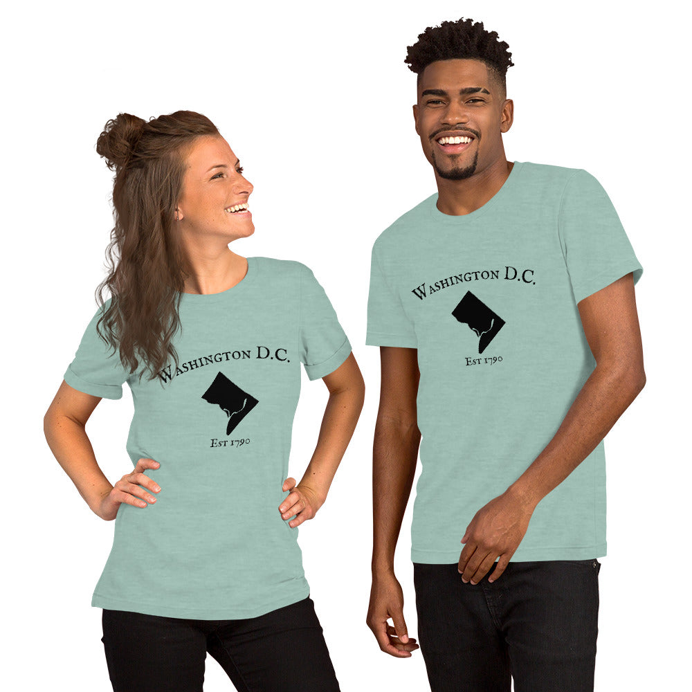 Comfortable Washington D.C. established in 1790 t-shirt
