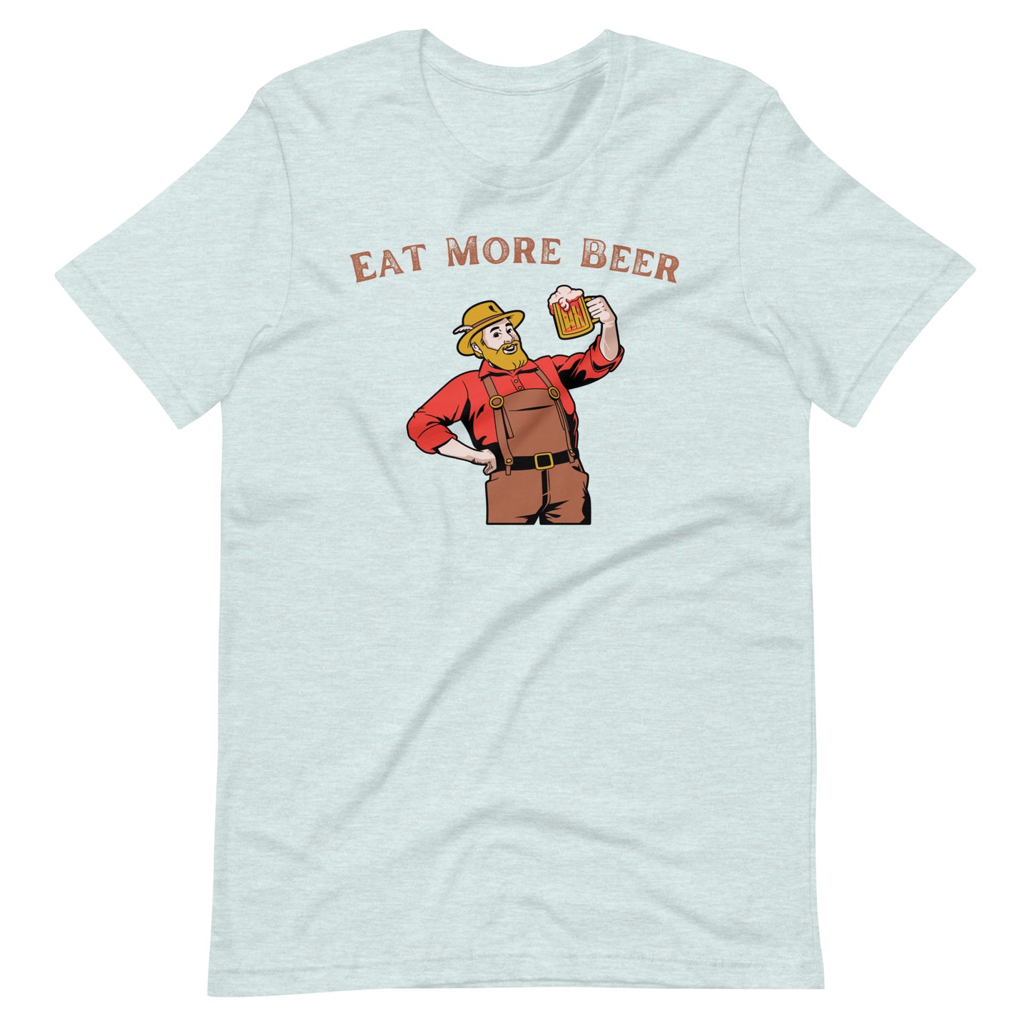 Funny beer lover t-shirt with lumberjack chugging
