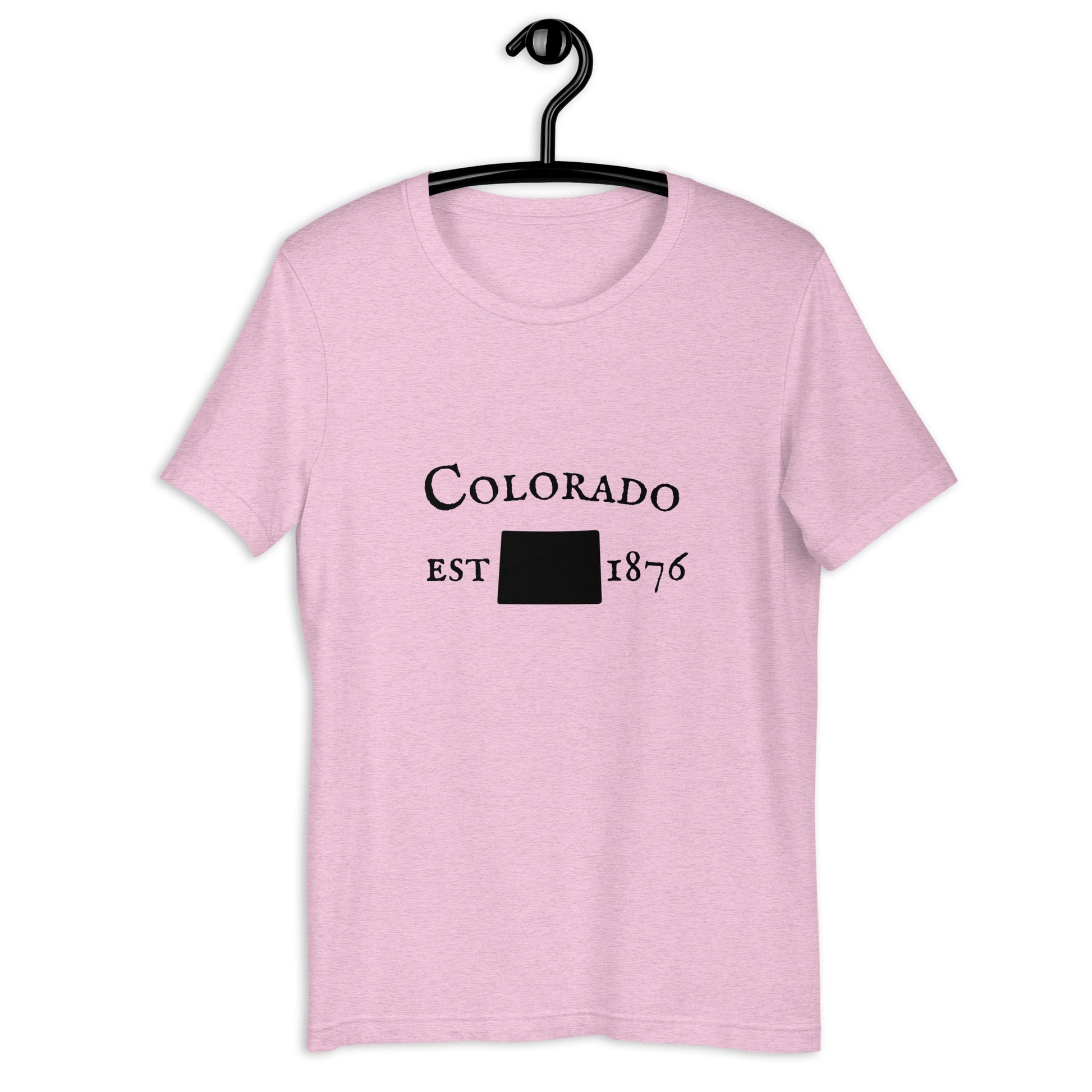 Colorado t-shirt with outline design and est. 1876
