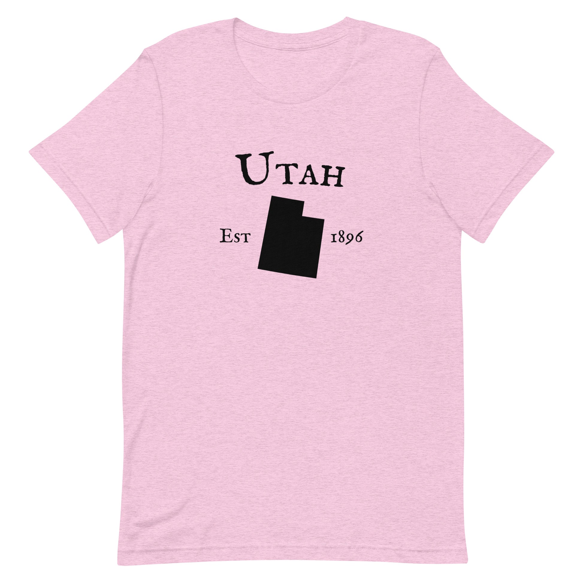 Vintage Utah t-shirt featuring state outline and 1896 design
