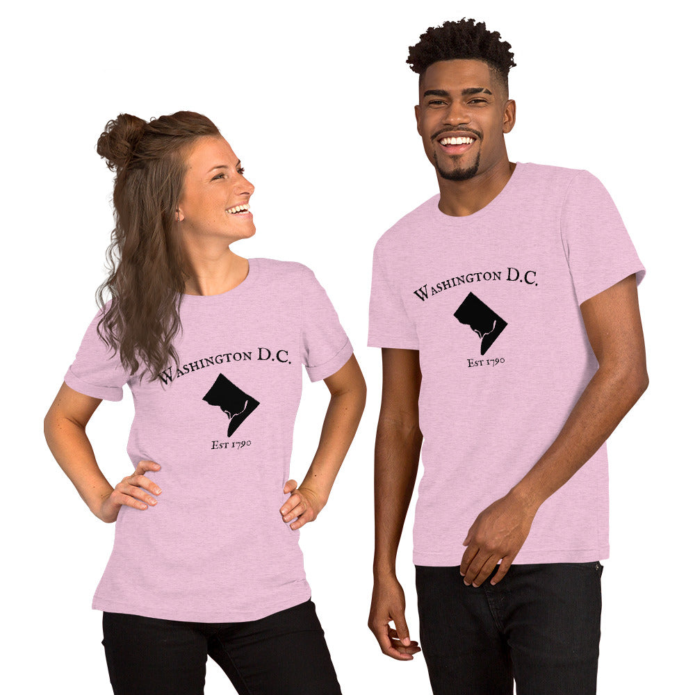 Washington D.C. outline t-shirt in casual style
