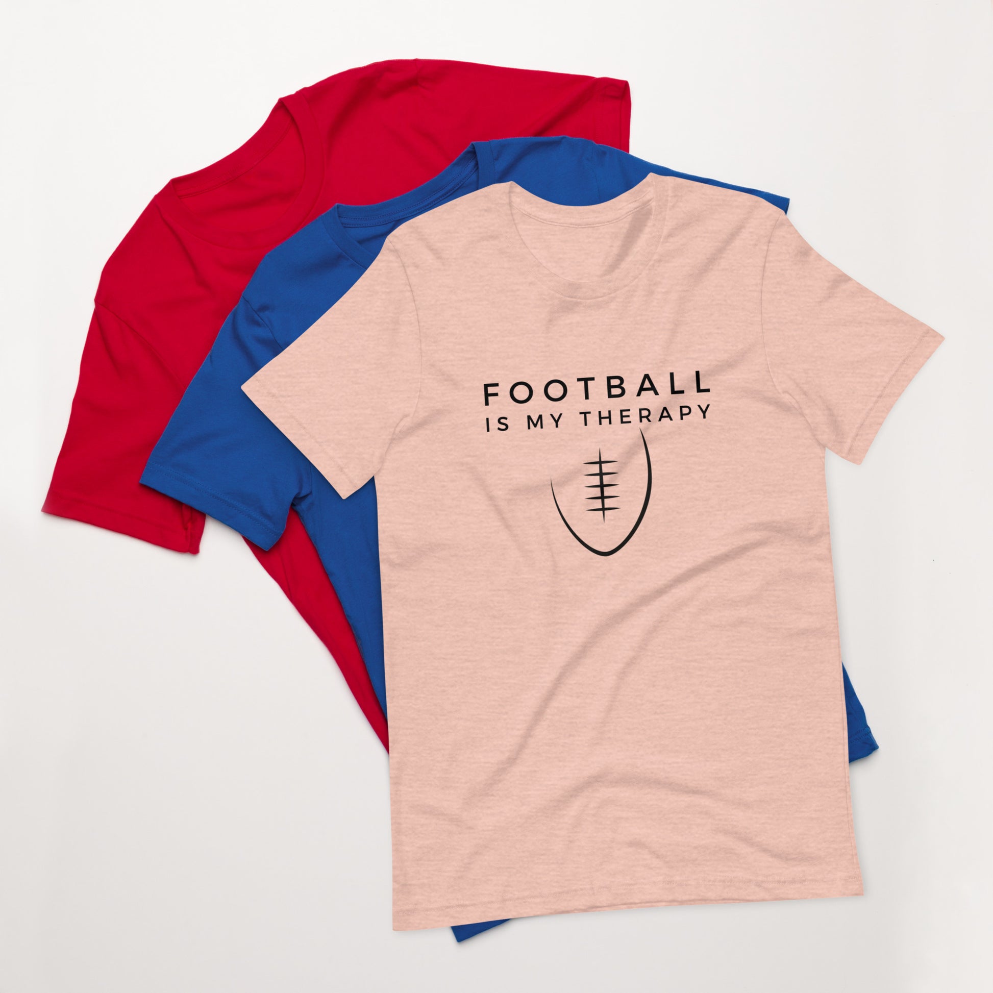 "Football Is My Therapy" T-Shirt - Weave Got Gifts - Unique Gifts You Won’t Find Anywhere Else!